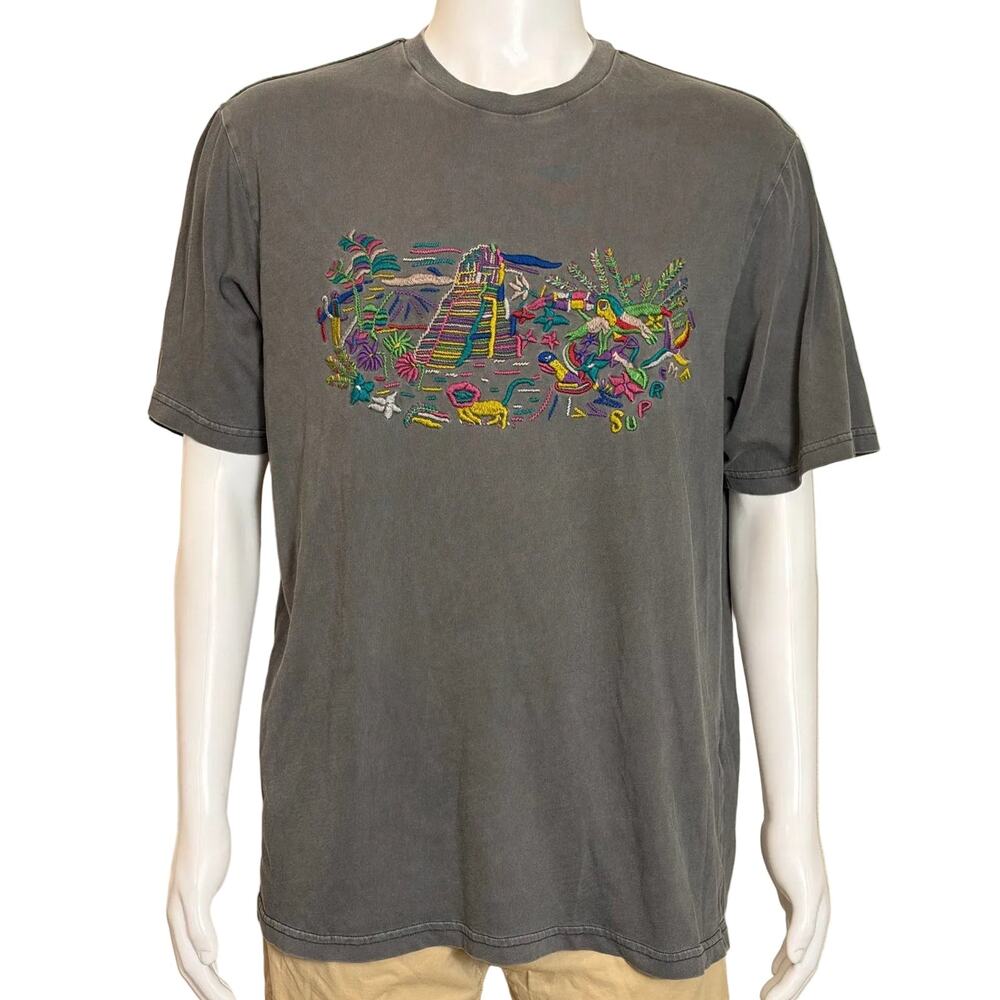Supreme SS24 Embroidered Machu Picchu Mayan Short Sleeve T-Shirt Men's Large